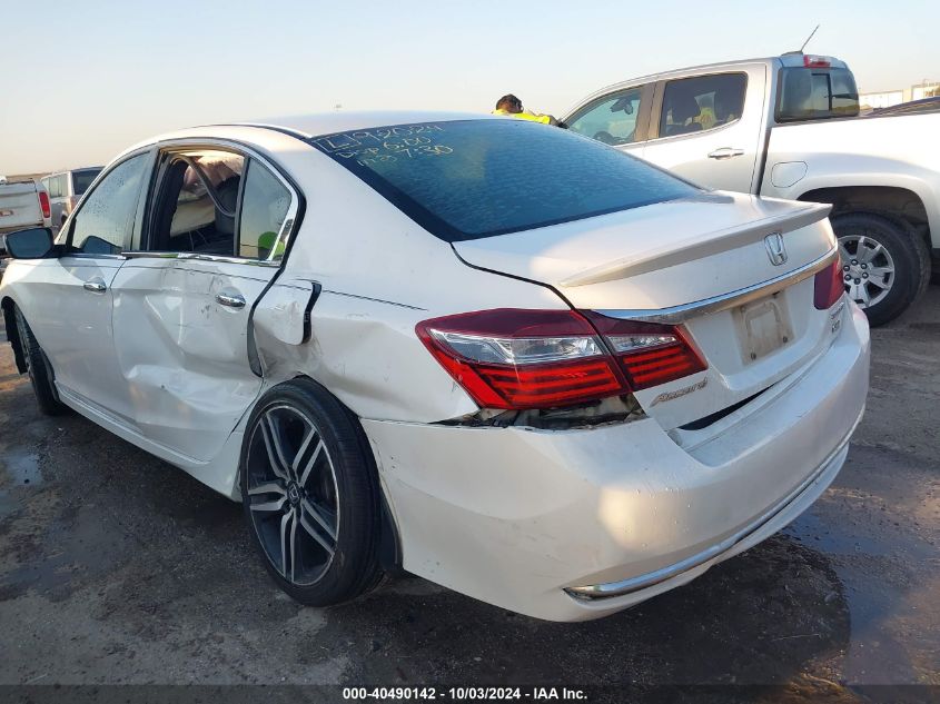 1HGCR2F6XGA031613 2016 Honda Accord Sport