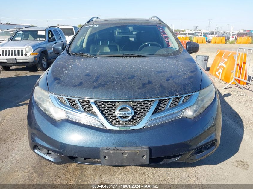 JN8AZ1MWXCW225711 2012 Nissan Murano Le