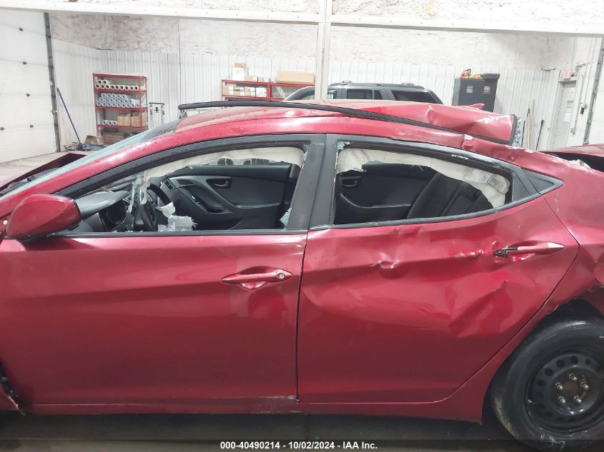 2016 Hyundai Elantra Se VIN: 5NPDH4AE4GH672278 Lot: 40490214