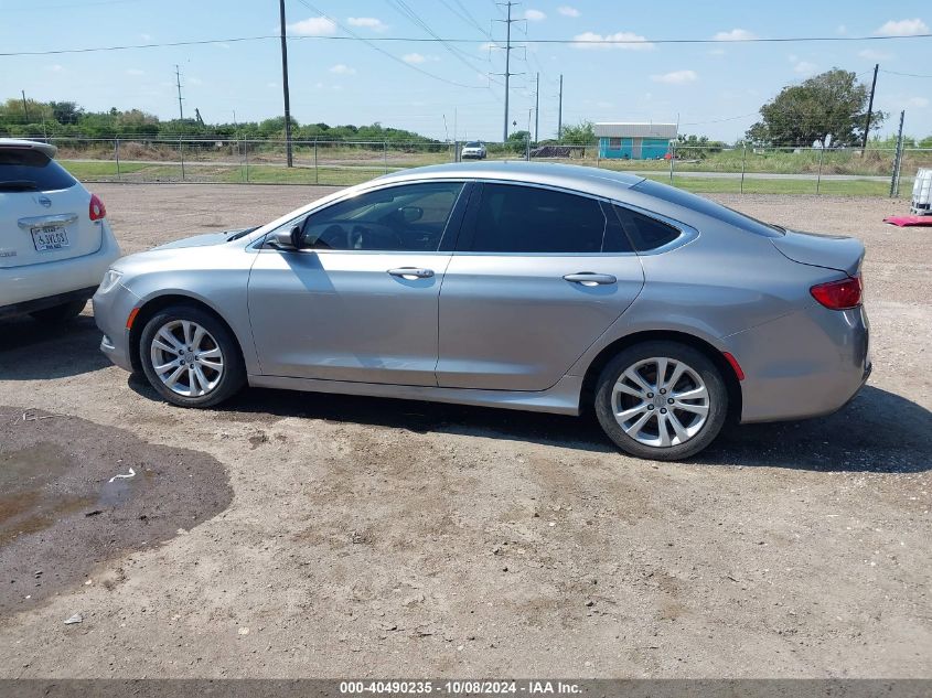 2015 Chrysler 200 Limited VIN: 1C3CCCAB5FN665465 Lot: 40490235