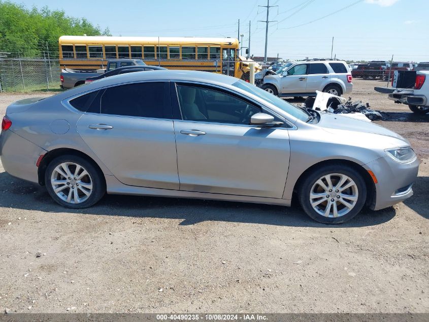 2015 Chrysler 200 Limited VIN: 1C3CCCAB5FN665465 Lot: 40490235