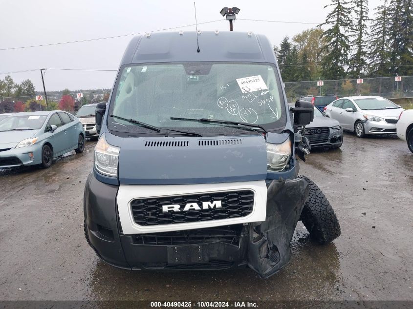 2021 Ram Promaster 3500 Cargo Van High Roof 159 Wb Ext VIN: 3C6MRVJGXME562184 Lot: 40490425