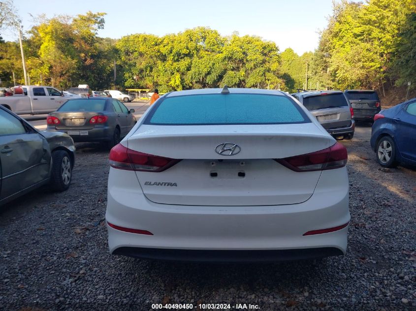 2018 Hyundai Elantra Value Edition VIN: 5NPD84LF2JH281787 Lot: 40490450