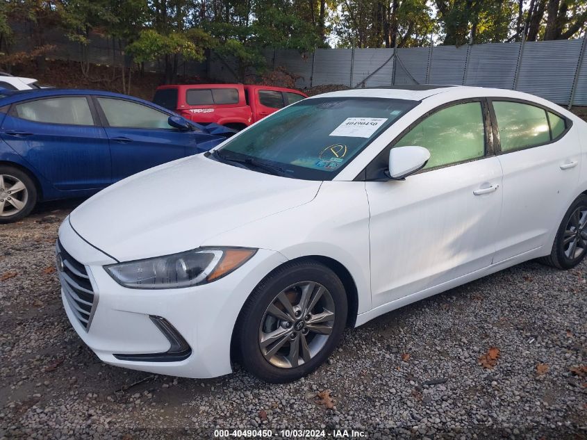 2018 Hyundai Elantra Value Edition VIN: 5NPD84LF2JH281787 Lot: 40490450