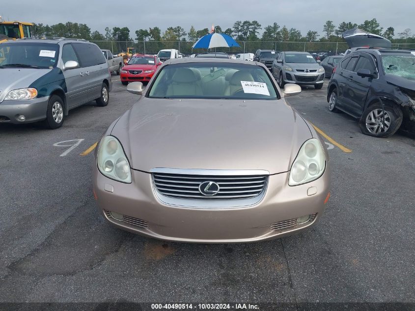 2003 Lexus Sc 430 VIN: JTHFN48Y630049154 Lot: 40490514