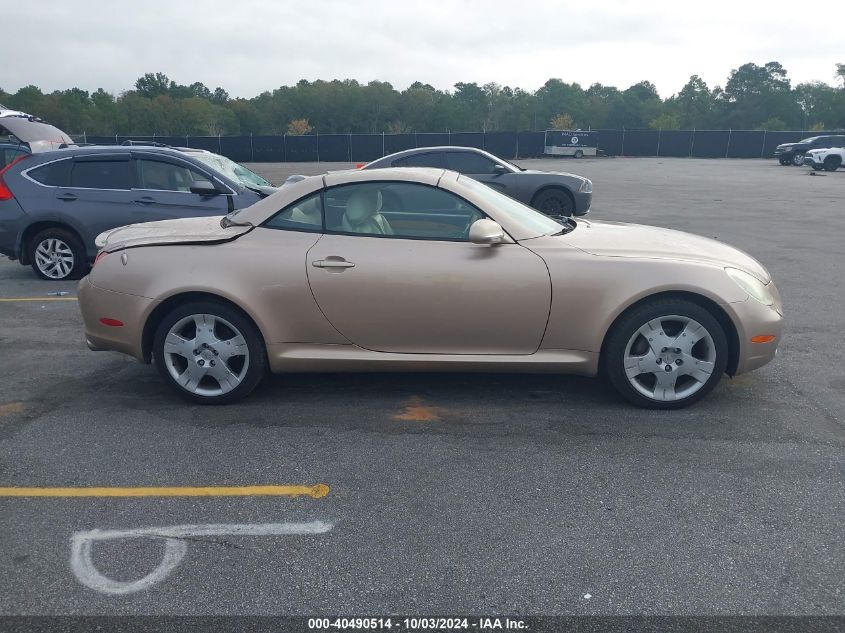 2003 Lexus Sc 430 VIN: JTHFN48Y630049154 Lot: 40490514