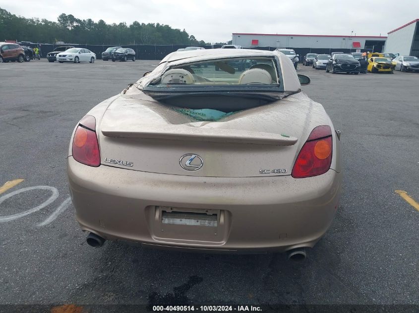 2003 Lexus Sc 430 VIN: JTHFN48Y630049154 Lot: 40490514