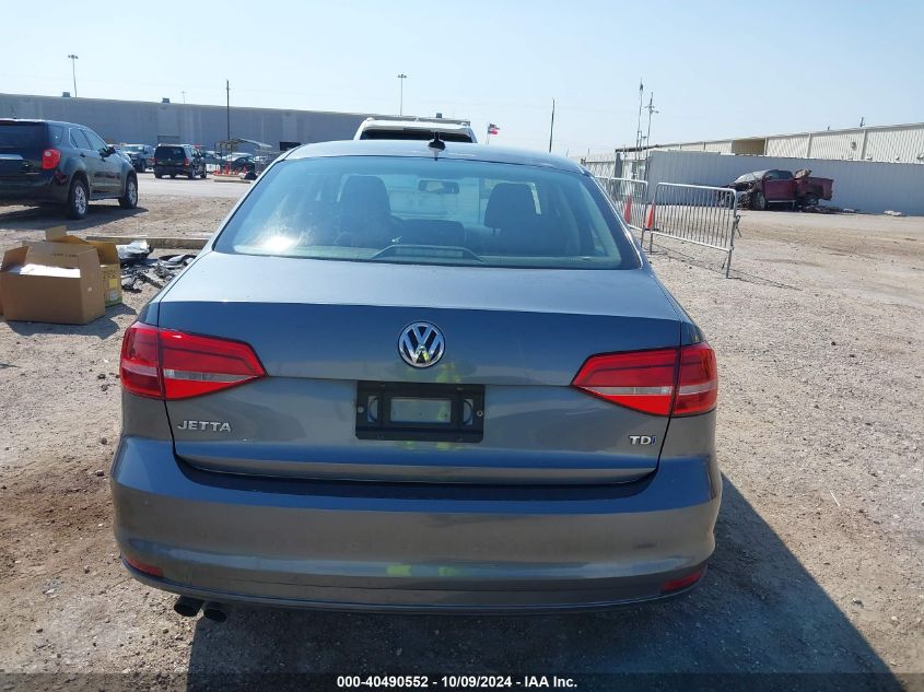 3VW3A7AJ0FM265448 2015 Volkswagen Jetta 2.0L Tdi S