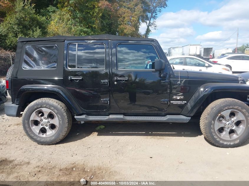 2017 Jeep Wrangler Unlimited Sahara 4X4 VIN: 1C4BJWEG1HL515792 Lot: 40490558