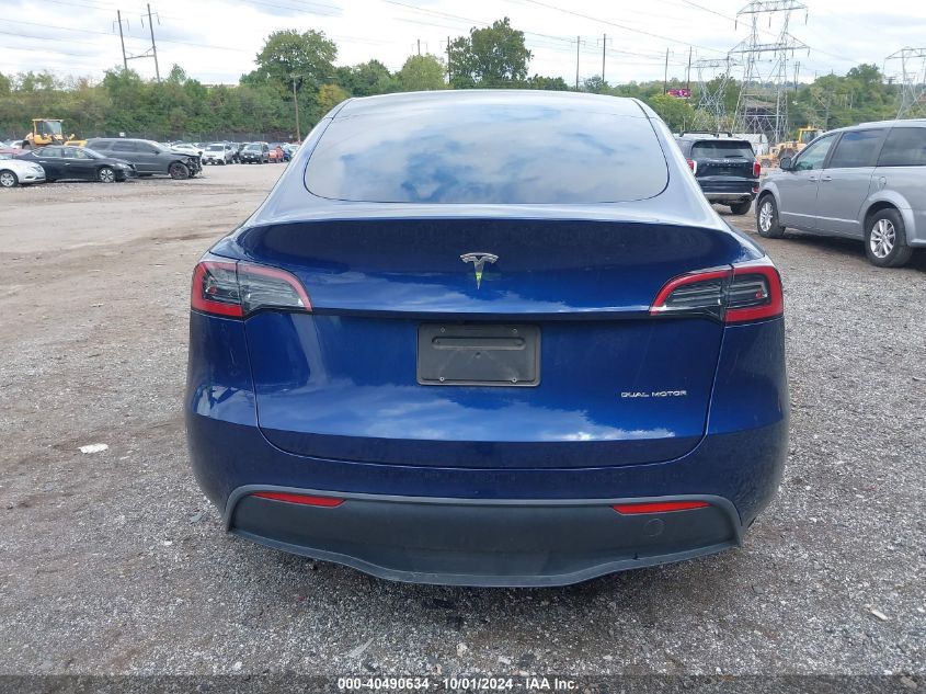 2023 Tesla Model Y Awd/Long Range Dual Motor All-Wheel Drive VIN: 7SAYGDEE9PF685253 Lot: 40490634