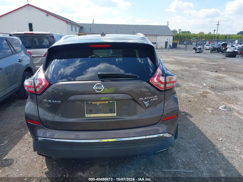 5N1AZ2MH2FN211715 2015 Nissan Murano S/Sl/Sv/Platinum