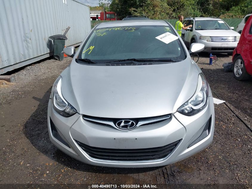 2016 Hyundai Elantra Se VIN: KMHDH4AE8GU479150 Lot: 40490713