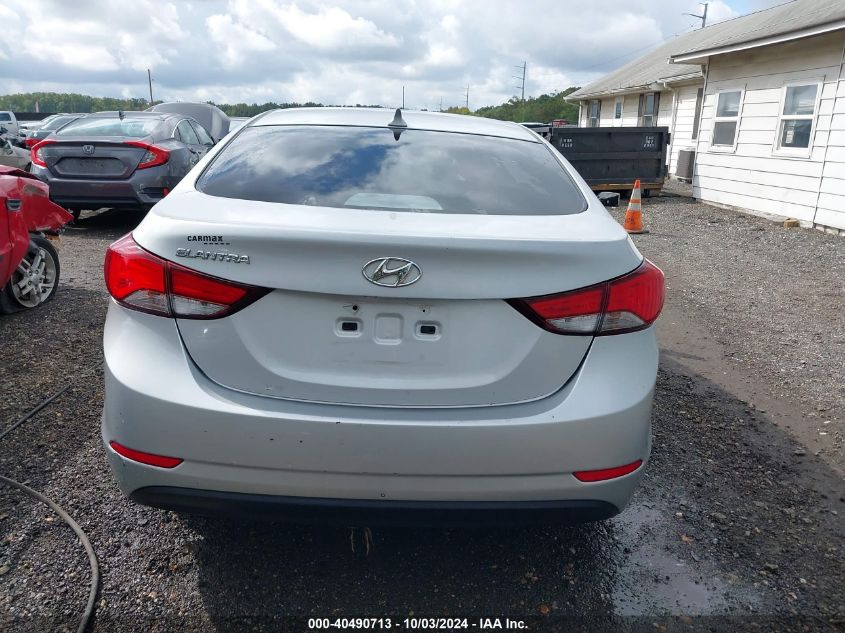 2016 Hyundai Elantra Se VIN: KMHDH4AE8GU479150 Lot: 40490713