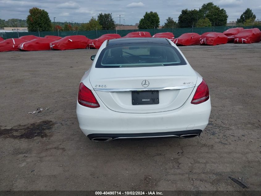 2015 Mercedes-Benz C 300 4Matic/Luxury 4Matic/Sport 4Matic VIN: 55SWF4KB4FU049631 Lot: 40490714