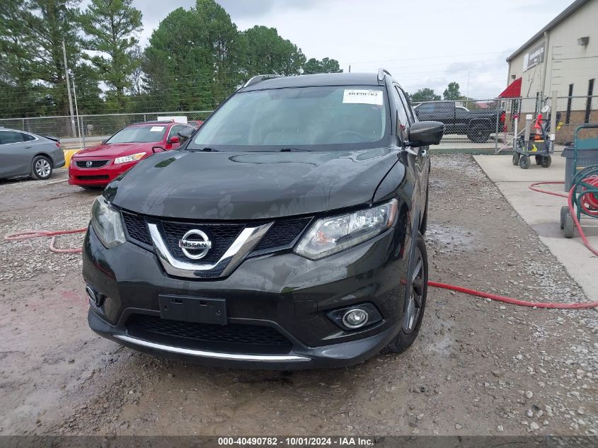 2016 Nissan Rogue Sl VIN: KNMAT2MTXGP737056 Lot: 40490782