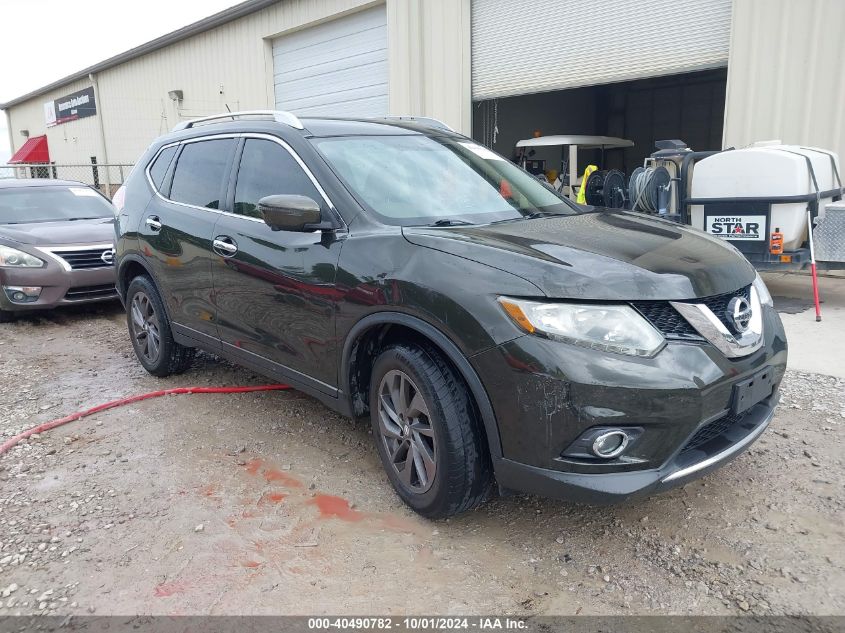 2016 Nissan Rogue Sl VIN: KNMAT2MTXGP737056 Lot: 40490782