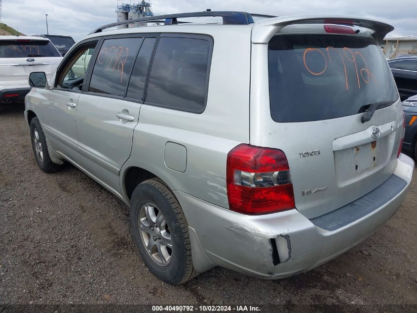 2004 Toyota Highlander V6 VIN: JTEEP21A040053187 Lot: 40490792