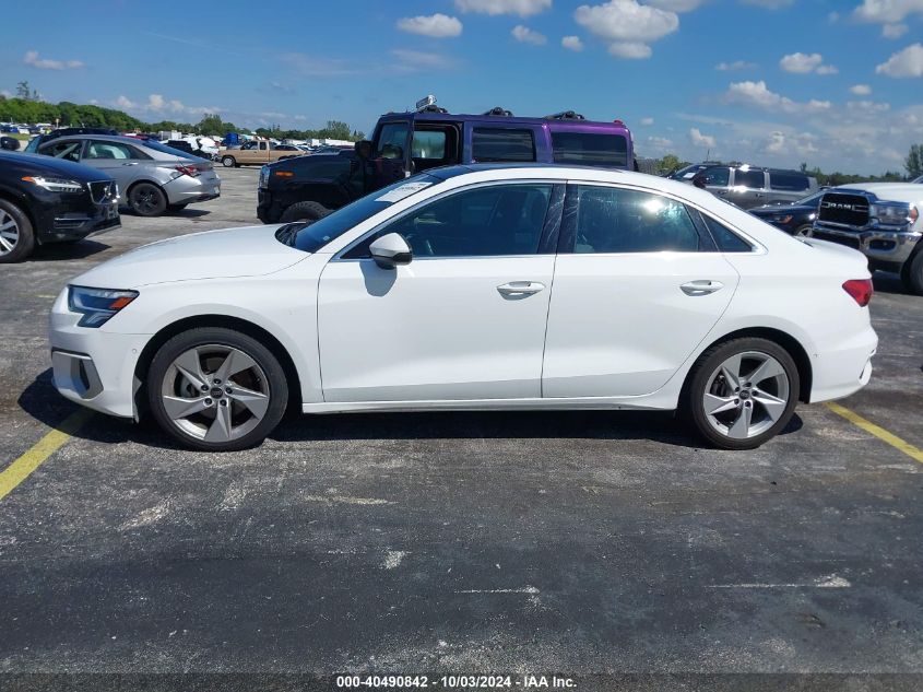 2023 Audi A3 Premium 40 Tfsi Front-Wheel Drive S Tronic VIN: WAUAUDGY3PA116340 Lot: 40490842