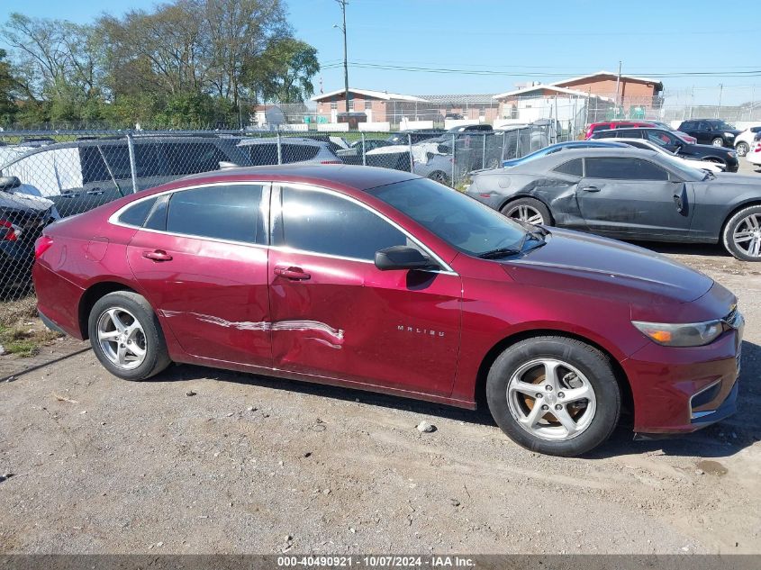 2016 Chevrolet Malibu Ls VIN: 1G1ZB5ST9GF182996 Lot: 40490921