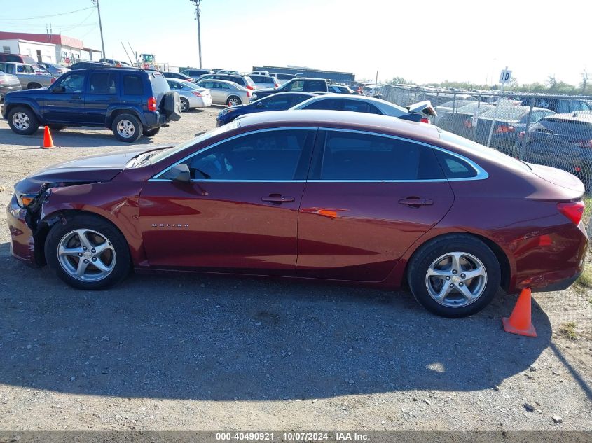 2016 Chevrolet Malibu Ls VIN: 1G1ZB5ST9GF182996 Lot: 40490921