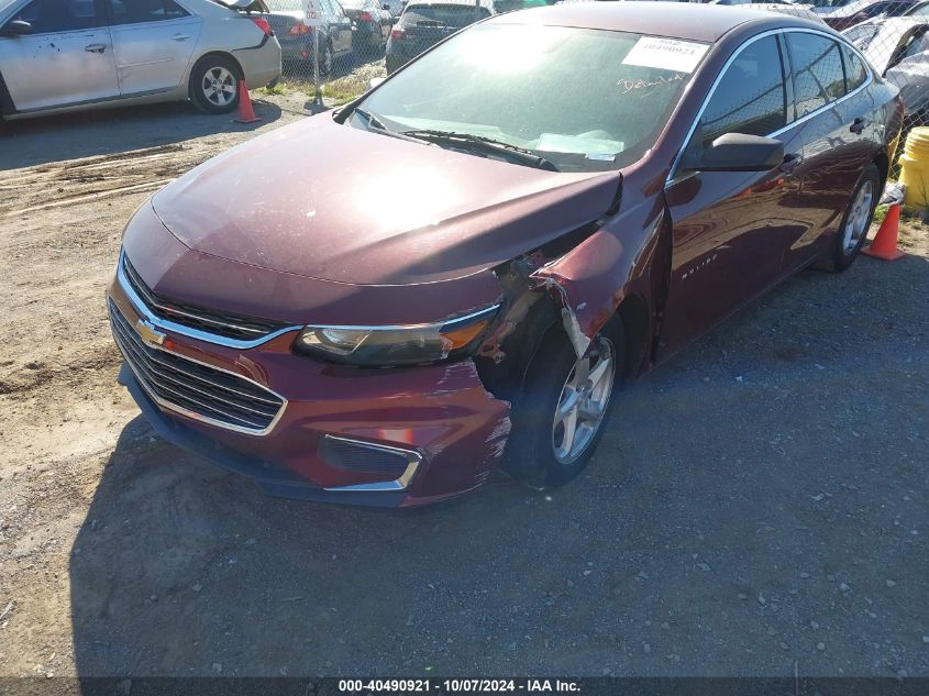 2016 Chevrolet Malibu Ls VIN: 1G1ZB5ST9GF182996 Lot: 40490921