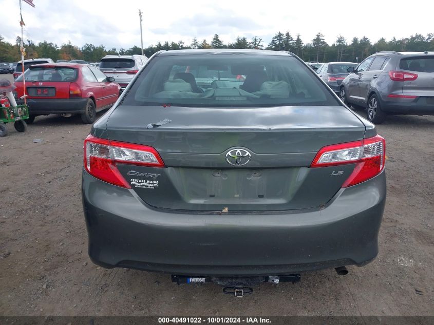 2013 Toyota Camry Le VIN: 4T1BF1FK8DU684912 Lot: 40491022