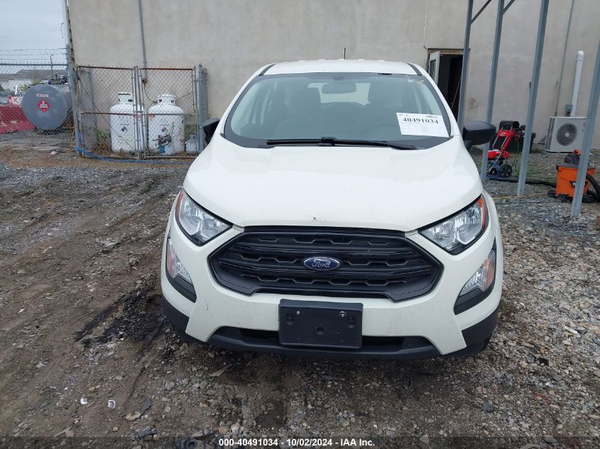 2022 Ford Ecosport S VIN: MAJ6S3FL3NC457257 Lot: 40491034