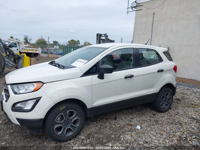 2022 Ford Ecosport S VIN: MAJ6S3FL3NC457257 Lot: 40491034