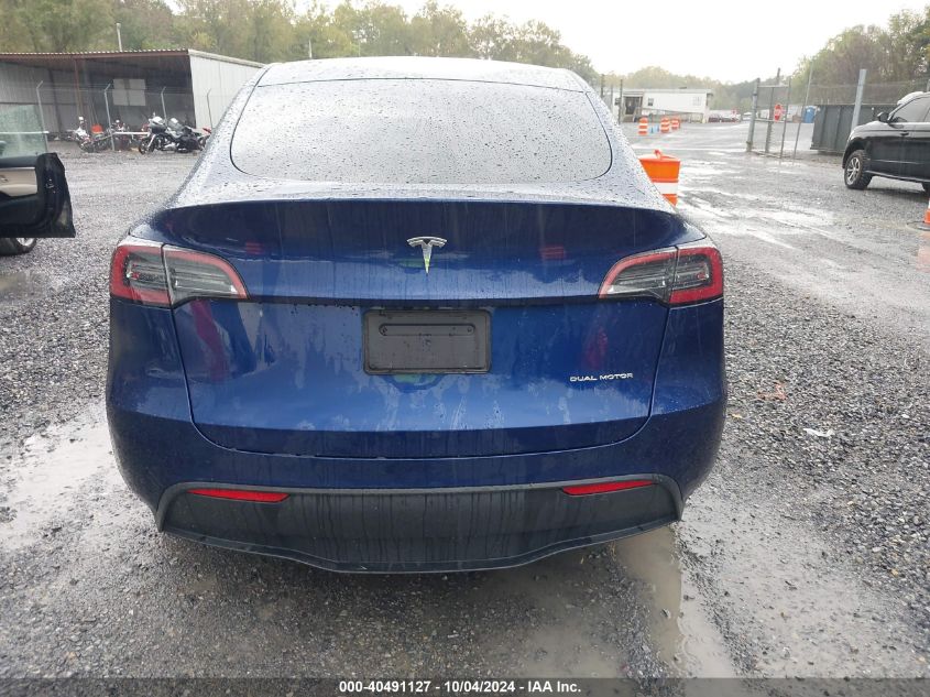 2023 Tesla Model Y Awd/Long Range Dual Motor All-Wheel Drive VIN: 7SAYGDEE1PA044790 Lot: 40491127