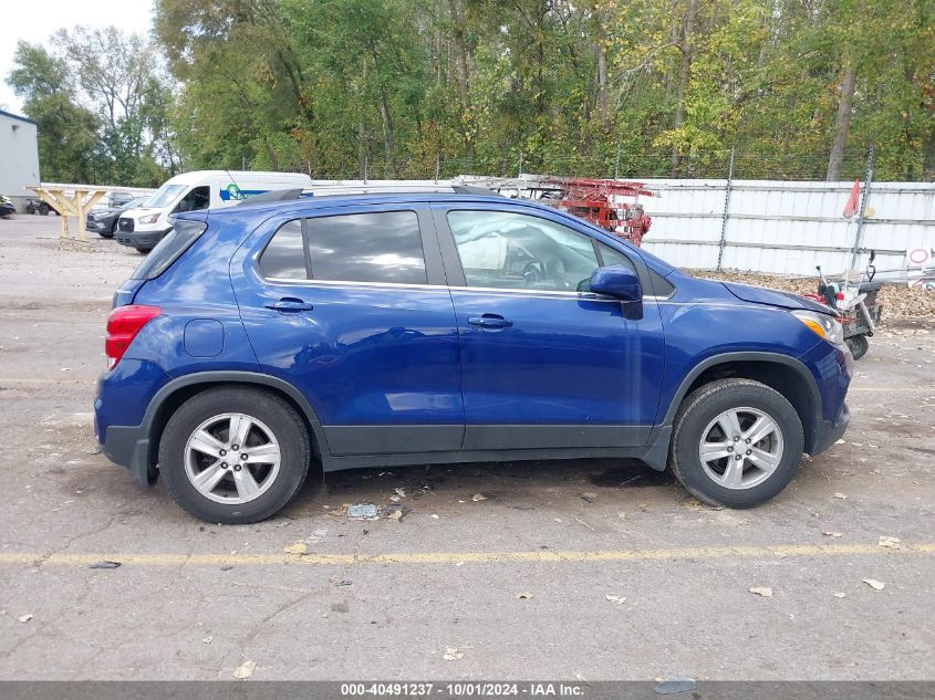 2017 Chevrolet Trax Lt VIN: 3GNCJPSB9HL168761 Lot: 40491237