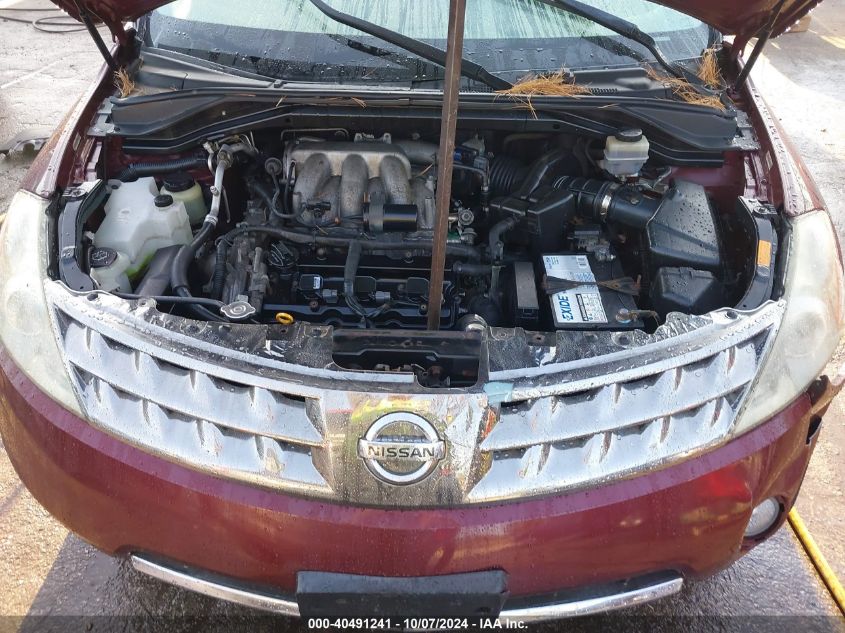 JN8AZ08W47W641666 2007 Nissan Murano Sl