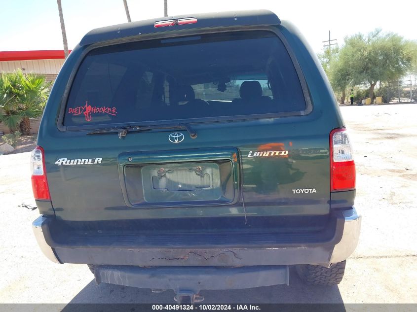 2000 Toyota 4Runner Limited V6 VIN: JT3HN87R4Y9043887 Lot: 40491324