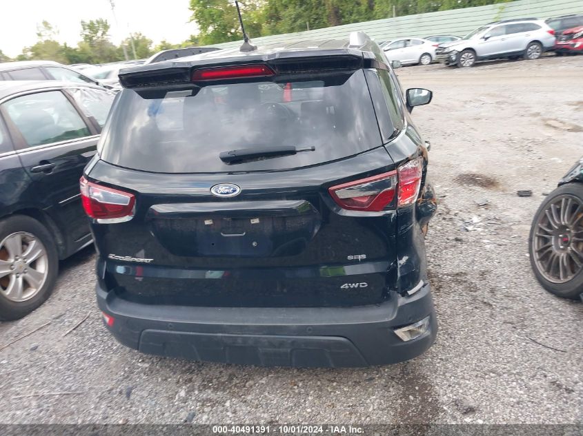 2019 Ford Ecosport Ses VIN: MAJ6S3JL2KC303545 Lot: 40491391