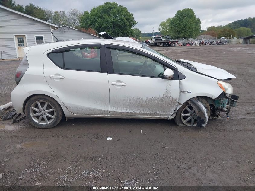 2012 Toyota Prius C Three VIN: JTDKDTB36C1010407 Lot: 40491472