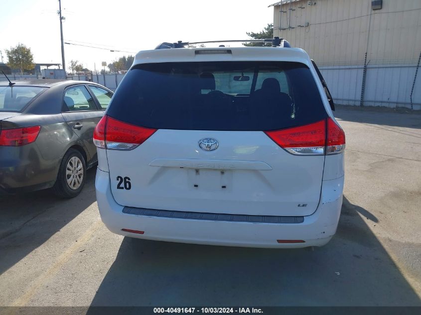 5TDKK3DCXDS299086 2013 Toyota Sienna Le V6 8 Passenger