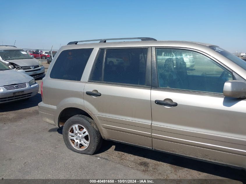 2005 Honda Pilot Ex-L VIN: 5FNYF18545B059813 Lot: 40491658