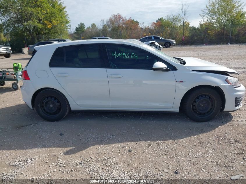 3VW5T7AU2GM008189 2016 Volkswagen Golf Gti Se 4-Door