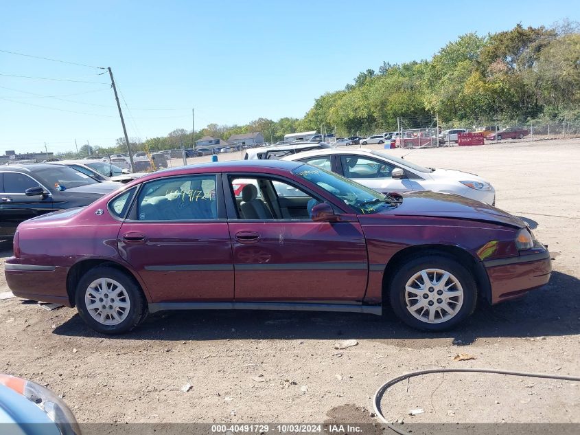 2G1WF52E249198793 2004 Chevrolet Impala