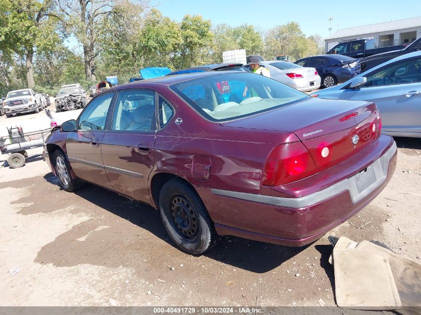 2G1WF52E249198793 2004 Chevrolet Impala