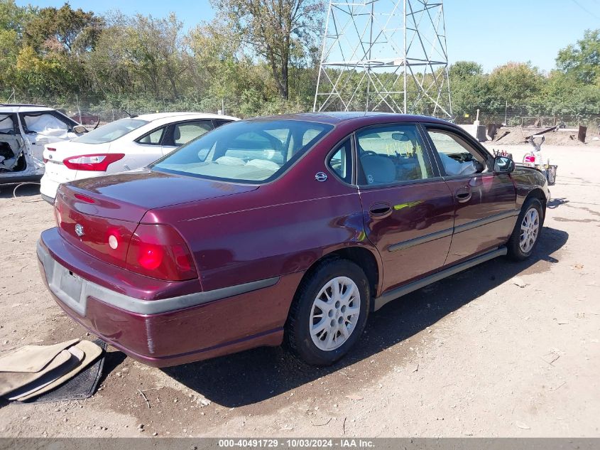 2G1WF52E249198793 2004 Chevrolet Impala