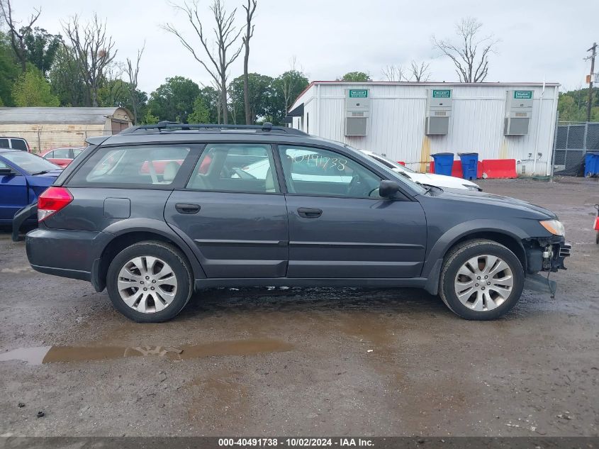 2008 Subaru Outback 2.5I/2.5I L.l. Bean Edition VIN: 4S4BP61C787303047 Lot: 40491738