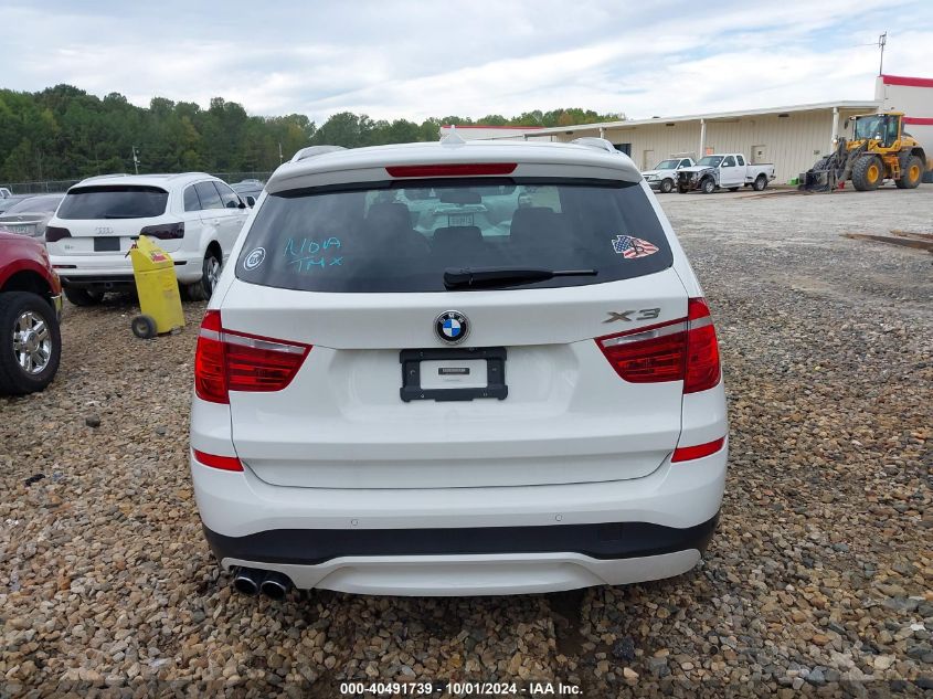 2016 BMW X3 Sdrive28I VIN: 5UXWZ7C57G0T42859 Lot: 40491739