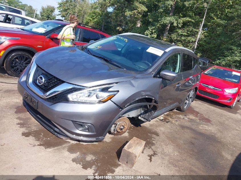 5N1AZ2MH2GN168222 2016 Nissan Murano Platinum