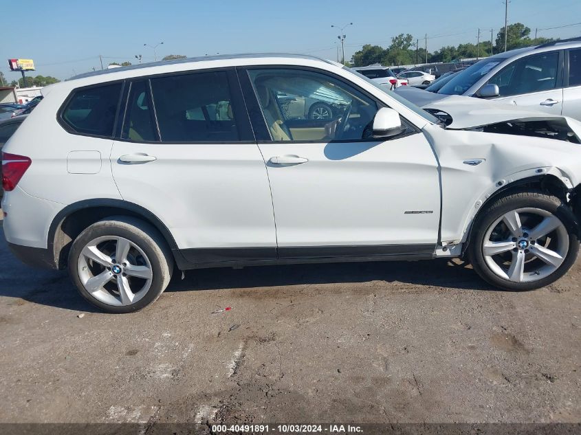 2017 BMW X3 Sdrive28I VIN: 5UXWZ7C38H0X41246 Lot: 40491891