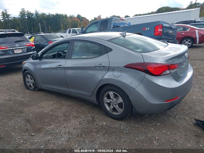 5NPDH4AE1FH630486 2015 Hyundai Elantra Se