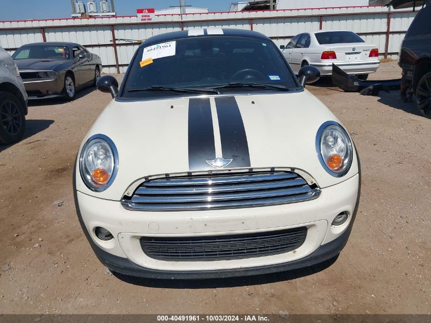 2013 Mini Coupe Cooper VIN: WMWSX1C55DT507527 Lot: 40491961