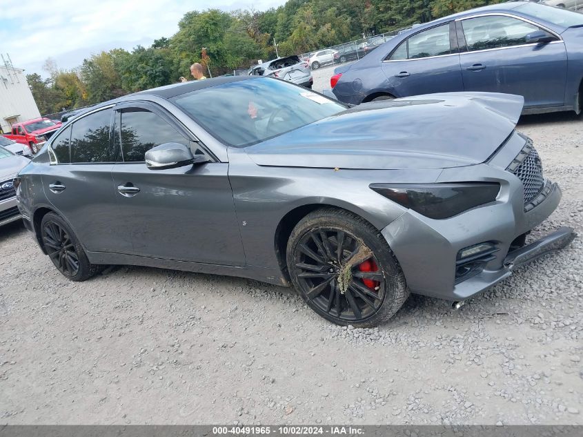 2016 Infiniti Q50 3.0T Red Sport 400 VIN: JN1FV7AR9GM451886 Lot: 40491965