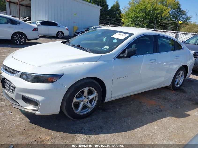 1G1ZB5ST0GF238372 2016 Chevrolet Malibu Ls