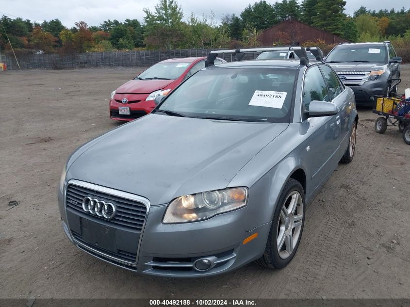 2007 Audi A4 2.0T VIN: WAUDF78E57A035014 Lot: 40492188