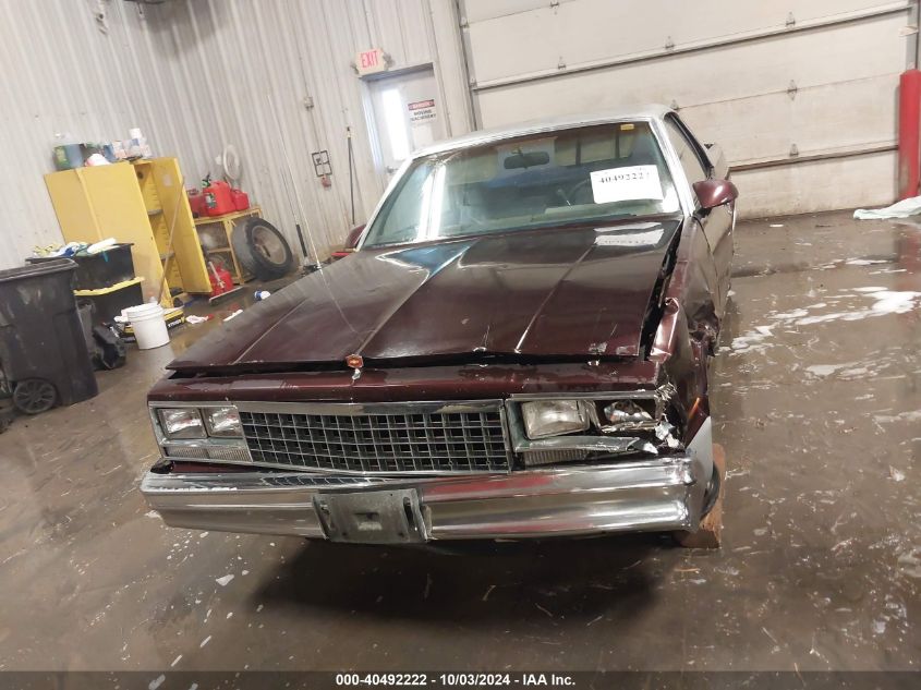 1987 Chevrolet El Camino VIN: 3GCCW80H2HS909670 Lot: 40492222